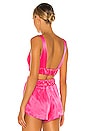 view 3 of 4 Kora Crop Top in Neon Pink