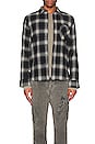 view 3 of 3 Slim Work Shirt in Grey Plaid