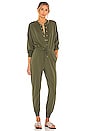 view 1 of 3 Dixie Baseball Jumpsuit in Dark Sage