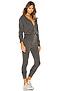 view 2 of 3 Stasia Sweat Jumpsuit in Pigment Black