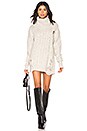 view 1 of 3 Ida Destroyed Sweater Dress in Light Heather Grey