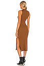 view 3 of 3 Sherry Mockneck Tank Dress in Chestnut