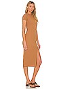 view 2 of 3 Collins Short Sleeve Dress in Chestnut