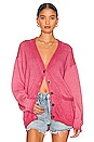 view 1 of 4 Rogers Cardigan in Ruby Oil Pastel