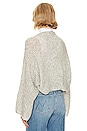 view 3 of 4 Emma Chunky Knit Shrug in Off Grey