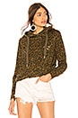 view 1 of 4 Lisse Hoodie in Green Leopard