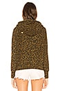 view 3 of 4 Lisse Hoodie in Green Leopard