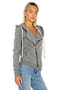view 3 of 5 Walker Asymmetrical Zip Hoodie in Heather Grey