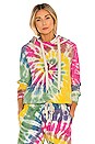 view 1 of 4 Lisse Raglan Pullover Hoody in Skittles Dye