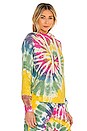view 2 of 4 Lisse Raglan Pullover Hoody in Skittles Dye