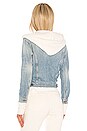 view 4 of 5 Nala Double Layer Denim Jacket in Ripple Wash