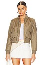 view 1 of 6 BOMBER CROPPED À GLISSIÈRE REYES in Army