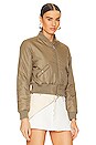 view 3 of 6 BOMBER CROPPED À GLISSIÈRE REYES in Army