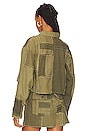 view 4 of 5 Mitchell Crop Coat in Army Patchwork