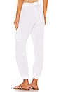 view 3 of 4 Ivet Cargo Jogger in White