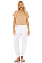 view 4 of 4 Ivet Cargo Jogger in White