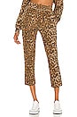view 1 of 4 PANTALON CLARENCE in Taupe Leopard