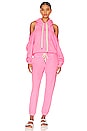 view 4 of 4 PANTALON SWEAT SAYDE SLOUCHY SLIM in Pitaya