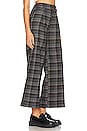 view 2 of 4 Santiago Mid Rise Wide Leg Pant in Brown Plaid