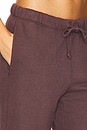 view 6 of 6 PANTALON SWEAT FORME JOGGER in Aubergine