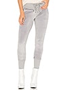 view 1 of 4 Maddox Lace Up Sweatpants in Pale Grey