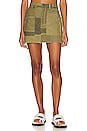 view 1 of 4 Dax Cargo Mini Skirt in Army Patchwork
