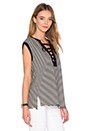 view 2 of 3 МАЙКА CARTER in Black & White Stripe