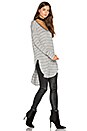 view 1 of 3 Kiya Top in Heather Grey & White
