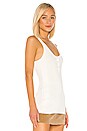 view 2 of 4 Zara Front Snap Tank in White
