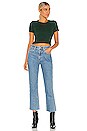 view 4 of 4 Stefia Cropped Tee in Greenery