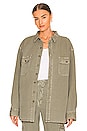 view 1 of 4 CHEMISE BOYFRIEND OVERSIZED BUSY in Pigment Army