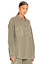 view 2 of 4 CHEMISE BOYFRIEND OVERSIZED BUSY in Pigment Army