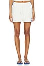 view 2 of 6 Stretch Knit Short in Ivory & Cobalt