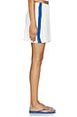view 4 of 6 Stretch Knit Short in Ivory & Cobalt
