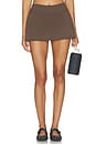view 1 of 6 Matte Skort in Dark Sepia