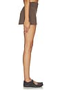 view 3 of 6 Matte Skort in Dark Sepia