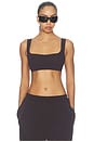 view 1 of 5 Squareneck Racerback Bra in Dark Roast