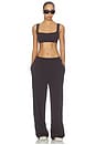 view 6 of 5 Squareneck Racerback Bra in Dark Roast