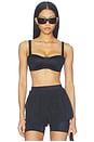 view 1 of 4 Picot Bra in Obsidian