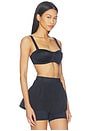 view 2 of 4 Picot Bra in Obsidian