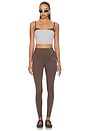 view 4 of 4 Matte Cami Bra in Dark Sepia