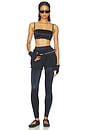 view 5 of 6 Shine Bonded Waist 29 Inch Leggings in Obsidian