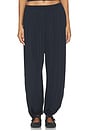 view 1 of 6 Stretch Knit Harem Pants in Obsidian