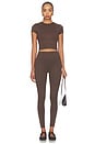 view 5 of 6 Matte 26 Inch Leggings in Dark Sepia