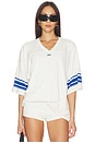 view 1 of 5 Stretch Knit V- Neck Top in Ivory