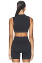 view 4 of 4 Mock Neck Bra in Obsidian