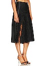 view 2 of 5 Laetitia Feather Midi Skirt in Black