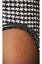 view 5 of 5 Houndstooth Mini Skirt in Black & White