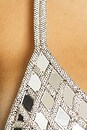 view 5 of 5 Mirror Triangle Bra in Crystal