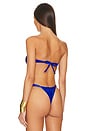 view 3 of 4 Bandeau Bikini Top in Lapis